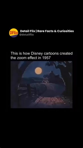 Detail Flix | Curiosities | By 1957, Disney cartoons were able to create convincing zoom effects through the use of the multiplane camera, a technique that had been... | Instagram