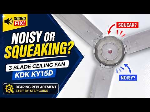How to Repair Noisy or Squeaking Ceiling Fan | Bearing Replacement | KDK KY15D