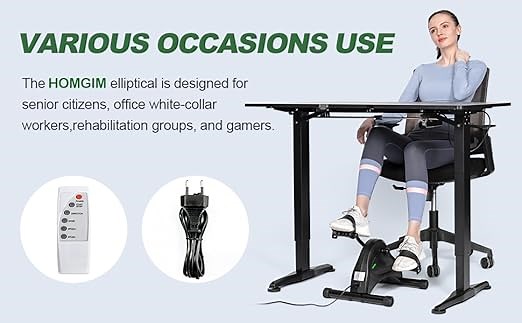 HOMGIM Under Desk Electric Elliptical Machine