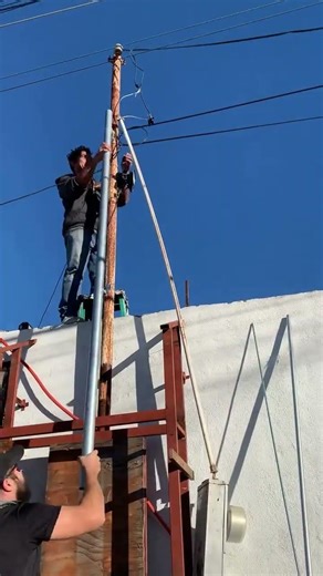 I came to Mexico to help my friend out with an installation of a gutter electrical junction box.￼