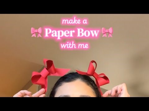 Paper Bow Tutorial 🎀