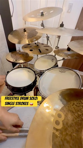 Freestyle Single Stroke Drum Exercise 🥁