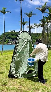 The hassle of showering while camping is quickly solved with the Camping Shower | Dodo Garden