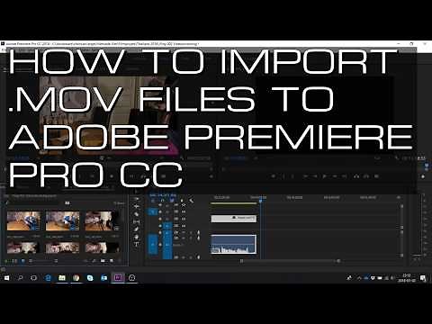 Solving Adobe Premiere .mov problem. Tutorial