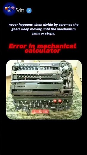 error in mechanical algorithm|divide by zero in mechanical calculator #demonstration #science #fact