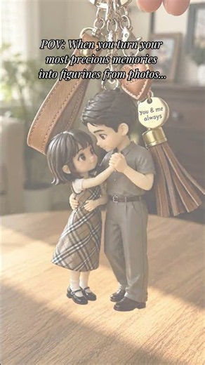 Personalized Couple Keychain From Photo | Made From Your Memories | HugFig