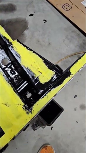 When accessing the inside of the frame rails, apply a rust inhibitor. #rust #inhibitor #rustrepair