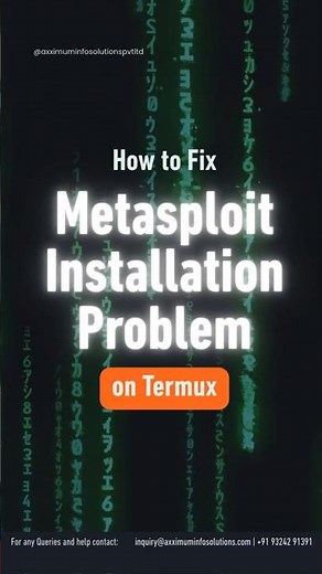 How to Fix “Metasploit Installation Problem” on Termux #termuxtools #ethicalhacking