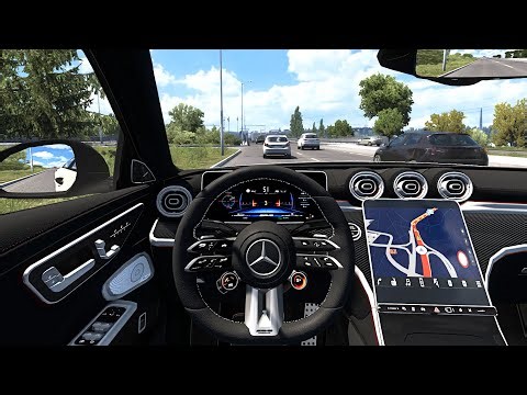 Mercedes - Amg C63 S E Performance 2024 - Euro Truck Simulator 2 [Steering Wheel Game Play]
