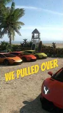 Lambos on the beach (best drone clip ever)