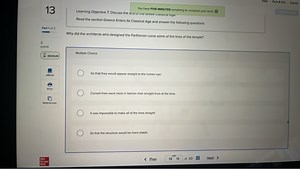Why did the architects who designed the Parthenon curve some of... | Filo