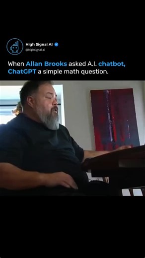 AI Updates & News • Technology • Artificial Intelligence on Instagram: "Allan Brooks's experience shows how easily people can be misled when Al answers are treated as truth rather than rough calculations. What began as a simple math question for his son turned into weeks of conversation, during which Brooks came to believe he had discovered something groundbreaking encouraged by the Al's confident but incorrect replies. The case highlights a real risk: Al explanations can sound persuasive even w
