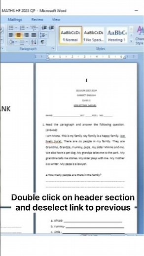 How to Start Page Numbers from the Second or any Specific Page in MS Word | Easy Step-by-Step Guide
