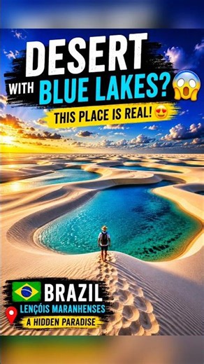 Brazil's Blue Desert 🇧🇷 | Hidden Paradise on Earth 😱