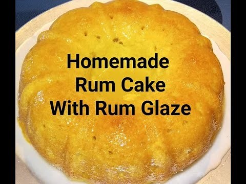 Homemade Rum Cake with Rum Syrup/Glaze!
