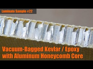 Laminate Sample #22: Vacuum-Bagged Kevlar / Epoxy with Aluminum Honeycomb Core