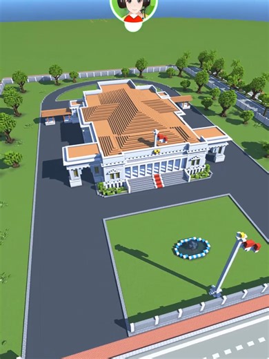 Membangun Istana Merdeka di Minecraft