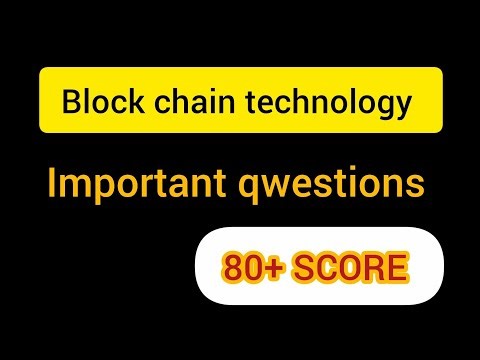 Block chain technology important qwestions|BCS613A 