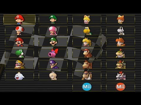 Mario Kart Wii - All Characters