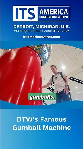DTW Airport's Famous Gumball Machine #traveltips