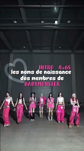 les noms de naissance des membres de BABYMONSTER🩷🤍ᯓ★ #babymonster