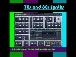 70s, 80s, Synthwave Massive Presets. 64 patches with all 8 Macros assigned.