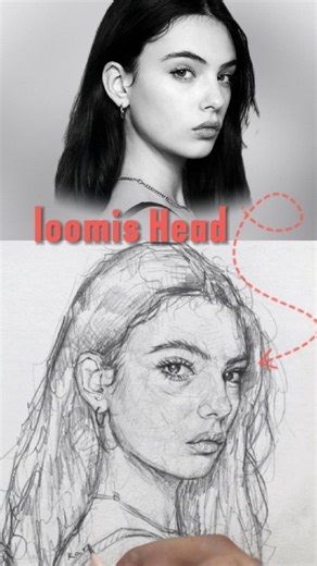 One pencil drawing on Instagram: "Loomis Style _ let's go 30% OFF for a limited time! Want the full Loomis course ? Type COURSE and grab your discount ✨ #loomismethod #portraitdrawing #howtodraw #realisticdrawing #pencildrawing #artreel #realisticart #artstudy #drawingclass #artchallenge #drawingpractice. #drawingfaces #onepencildrawing"