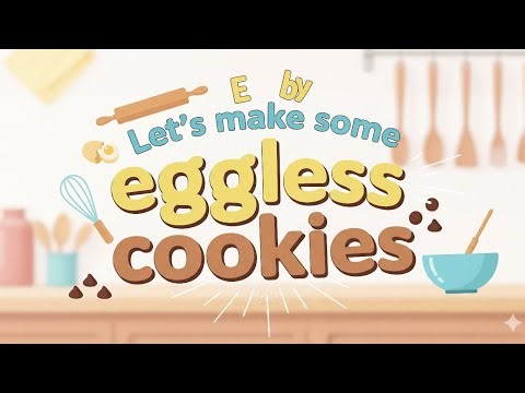 Let's make some eggless cookies