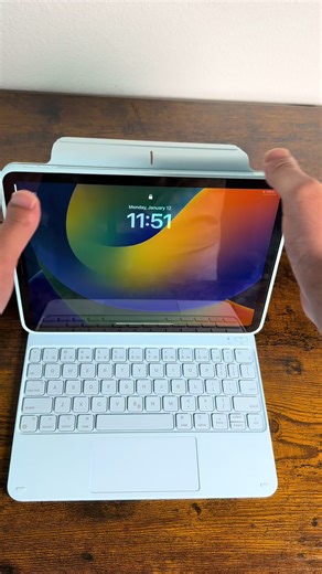 Durable iPad Cover with Keyboard and Touchpad