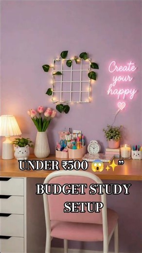 Aesthetic Study Corner Makeover under ₹500|Meesho Haul #shorts #meesho #aesthetic #dracula #budget