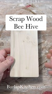 82K views · 1.9K reactions | Scrap wood bee hive #beehive #scrapwoodproject #summerdecor #diycrafting #bestdiycraft | Burlap Kitchen | Facebook