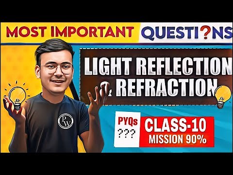 Complete light Important PYQs - 10 Most Important Questions | Class 10th Science