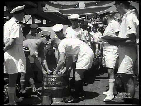 HMS Leander in the Middle East