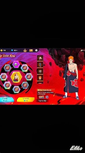 Spining For Pain Bundle🥲 #freefire #freefirexnarutoshippuden #paintendo