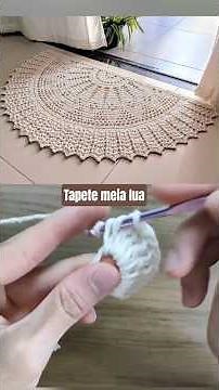 Half-moon crochet rug, step-by-step tutorial by Samuel Muleke, Artisan