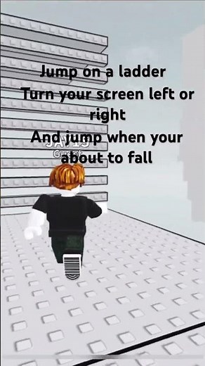 How to ladder flick on Roblox mobile