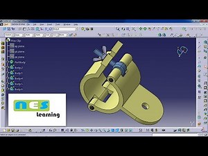 CATIA V5/V6 Tutorial | Pipe Clip design *New* Step-By-Step