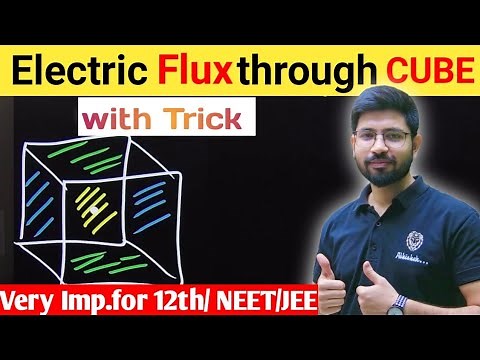 Trick Electric flux through Cube | Cube Flux problem Gauss law | Cube numericals| TRICKS JEE NEET