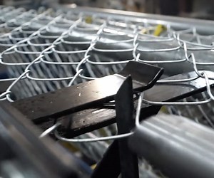 Weaving a Chain-Link Fence