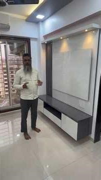 TV unit with base with new pattern #interiordesign #trending #new#more details call on 9820183351