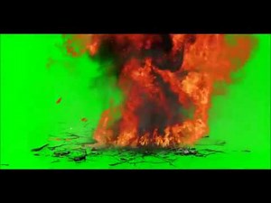 Green Screen Car Explosion debris, cracks, dust, smoke, fire, sound effects and explosion HD Tune