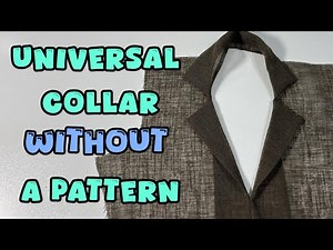 collar cutting and stitching | easy way to sew coat collar for beginners