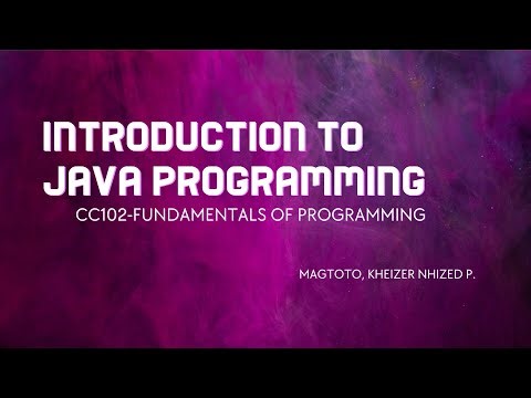 CC102 - FUNDAMENTALS OF PROGRAMMING (INTRODUCTION TO JAVA PROGRAMMING)
