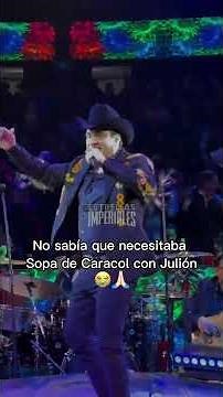 Julión Álvarez singing Sopa De Caracol 😱💯🔥🎵 #julionalvarez #regionalmexicano #sopadecaracol