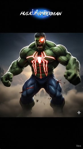 AI Hybrid Hulk & Spider-Man Ultimate Transformation #aihybrid #marvel #aiart #animals