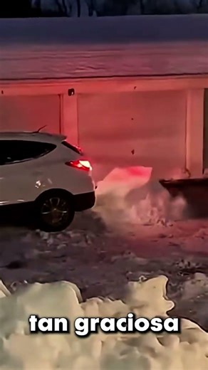 She Removed All the Snow in 2 Seconds 😱❄️ This Snow Trick Was TOO Smooth 😂🚗❄️ #shorts