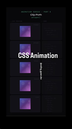 Triangle, hexagon, arrow - sab CSS se bana sakte ho #css #cssanimation #uidesign #shorts #javascript