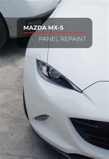 The Mazda MX-5 came in for a precise panel repaint—restoring its vibrant color and flawless finish. Our process starts with careful surface preparation to remove imperfections and ensure proper adhesion. Minimal filler is used, followed by exact color matching to maintain the factory-correct shade. Paint is applied in controlled layers and oven-cured for long-lasting durability. Final polishing ensures a seamless, smooth finish that blends perfectly with the rest of the car. The result: restored
