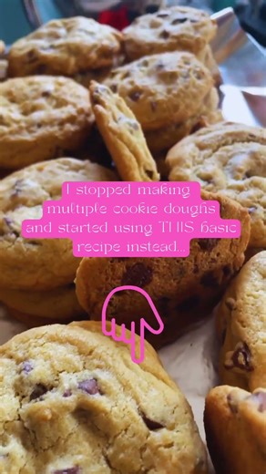 1 Dough, 4 Cookies! #baker #baking #bakingbusiness