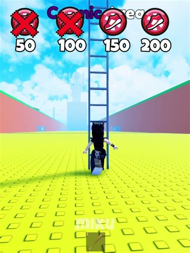 METAL LADDER VS Tsunami 🌊 #roblox #shorts